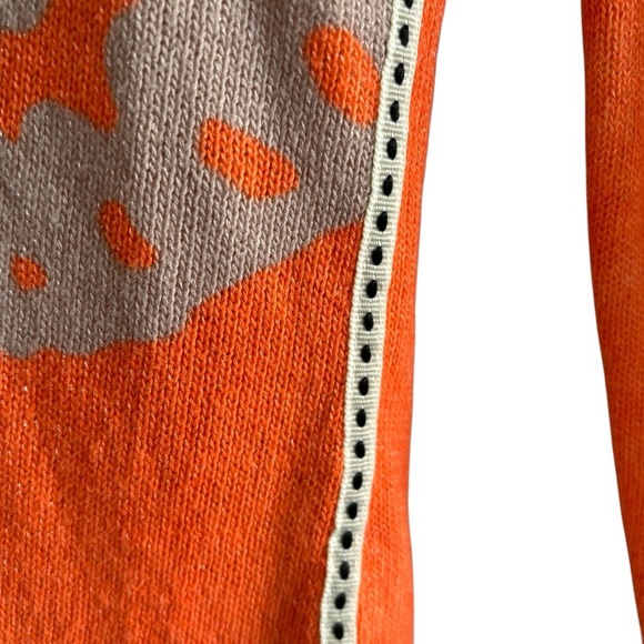 BiBA Bamboo Blend V-Neck Butterfly Knit Sweater Women’s Size 1/ EU 36/Small - Picture 6 of 17